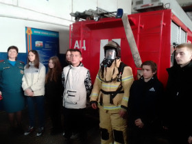 Экскурсия   пожарно-спасательной части п. Козулька.